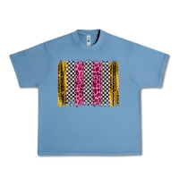 Pebble Blue race leopard brush stroke Urban Heavy Tee - Artiststas