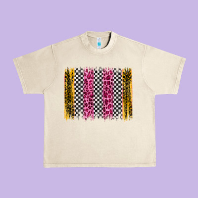 Race Leopard Brush Stroke Urban Heavy Tee Designed By Artiststas