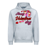 Heather Grey happy valentines day Urban Hoodie - AdoDesignShop