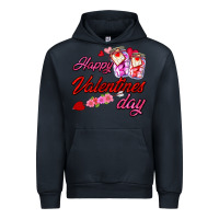 Navy happy valentines day Urban Hoodie - AdoDesignShop