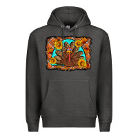 Charcoal Heather Thanksgiving Turkey Premium Hoodie - Artiststas