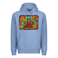 Colony Blue Thanksgiving Turkey Premium Hoodie - Artiststas
