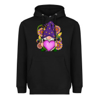 Black Mardi Gras gnome Heavyweight Hoodie - RanaPortraitStore