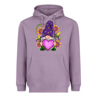 Lavender Mardi Gras gnome Heavyweight Hoodie - RanaPortraitStore