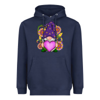 Navy Mardi Gras gnome Heavyweight Hoodie - RanaPortraitStore
