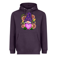 Plum Mardi Gras gnome Heavyweight Hoodie - RanaPortraitStore