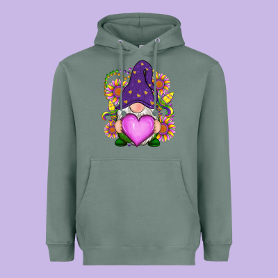 Heavyweight Hoodie Mardi Gras gnome