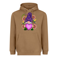Toasted Coconut Mardi Gras gnome Heavyweight Hoodie - RanaPortraitStore