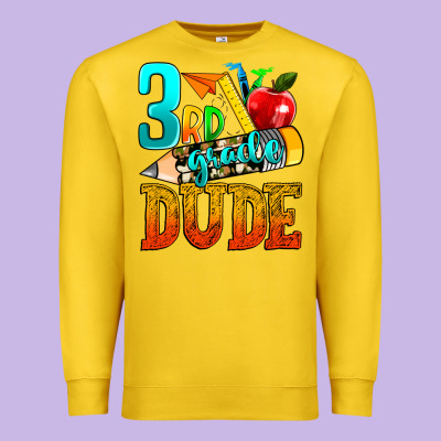 3rd Grade Dude Premium Sweatshirt Designed By Texasbilliewilder