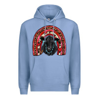Colony Blue valentines black angus  rainbow Premium Hoodie - JahusDesignShop