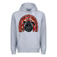 Heather Grey valentines black angus  rainbow Premium Hoodie - JahusDesignShop