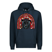 Navy valentines black angus  rainbow Premium Hoodie - JahusDesignShop