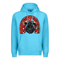 Ocean Blue valentines black angus  rainbow Premium Hoodie - JahusDesignShop