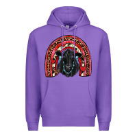 Purple valentines black angus  rainbow Premium Hoodie - JahusDesignShop
