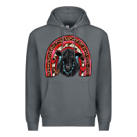 Rock valentines black angus  rainbow Premium Hoodie - JahusDesignShop