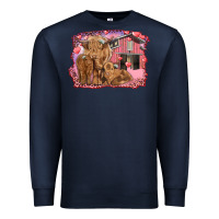 Valentine's Day Mama Cow And Baby Cows Premium Sweatshirt | Teevron