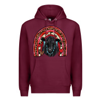 Burgundy valentines black angus  rainbow Premium Hoodie - JahusDesignShop