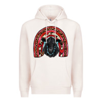 Pale Pink valentines black angus  rainbow Premium Hoodie - JahusDesignShop