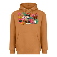 Meerkat But first cafecito y chismecito Heavyweight Hoodie - RanaPortraitStore