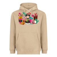 Mushroom But first cafecito y chismecito Heavyweight Hoodie - RanaPortraitStore