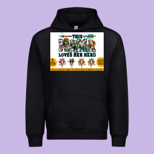 This Mama  Loves Her Herd Goats Urban Hoodie Designed By Jasminsmagicworld