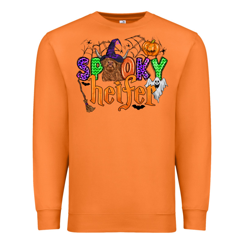Spooky Heifer Premium Sweatshirt by Zillion Design Studio | Teevron
