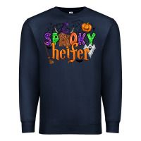 Navy spooky heifer Premium Sweatshirt - Zillion Design Studio
