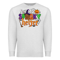 Oatmeal Heather spooky heifer Premium Sweatshirt - Zillion Design Studio