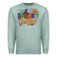 Seafoam spooky heifer Premium Sweatshirt - Zillion Design Studio