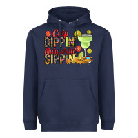 Navy Chip dippin' margarita sippin' Heavyweight Hoodie - RanaPortraitStore