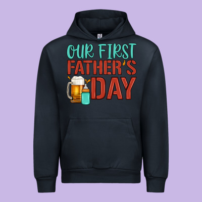 Our First Father's Day Urban Hoodie Designed By Artiststas