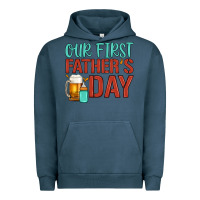 Pigment Midnight Navy our first father's day Urban Hoodie - Artiststas