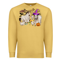 Antique Gold halloween farm animals Premium Sweatshirt - Zillion Design Studio