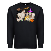 Black halloween farm animals Premium Sweatshirt - Zillion Design Studio