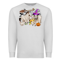 Dove Grey halloween farm animals Premium Sweatshirt - Zillion Design Studio