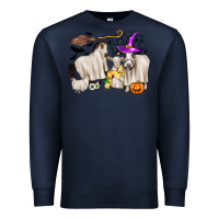 Navy halloween farm animals Premium Sweatshirt - Zillion Design Studio