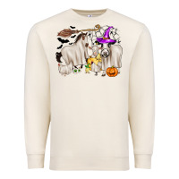 Sandshell halloween farm animals Premium Sweatshirt - Zillion Design Studio