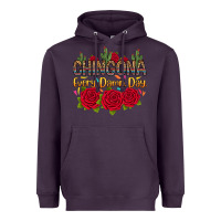 Plum Chingona every damn day Heavyweight Hoodie - RanaPortraitStore