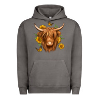 Pigment Tornado sunflowers long haired cow Urban Hoodie - Jasminsmagicworld