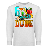 Oatmeal Heather 6th grade dude Premium Sweatshirt - texasbilliewilder