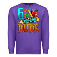 Purple 6th grade dude Premium Sweatshirt - texasbilliewilder