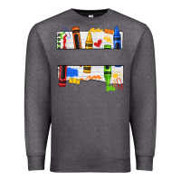 Charcoal Heather custom teacher name crayon Premium Sweatshirt - texasbilliewilder