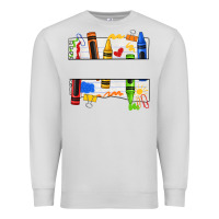 Dove Grey custom teacher name crayon Premium Sweatshirt - texasbilliewilder