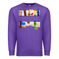 Purple custom teacher name crayon Premium Sweatshirt - texasbilliewilder