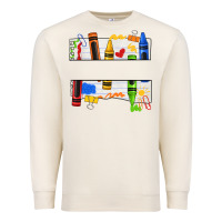 Sandshell custom teacher name crayon Premium Sweatshirt - texasbilliewilder
