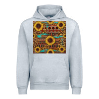 Heather Grey sunflower and leopard seamless pattern Urban Hoodie - BundleAndBundleShop