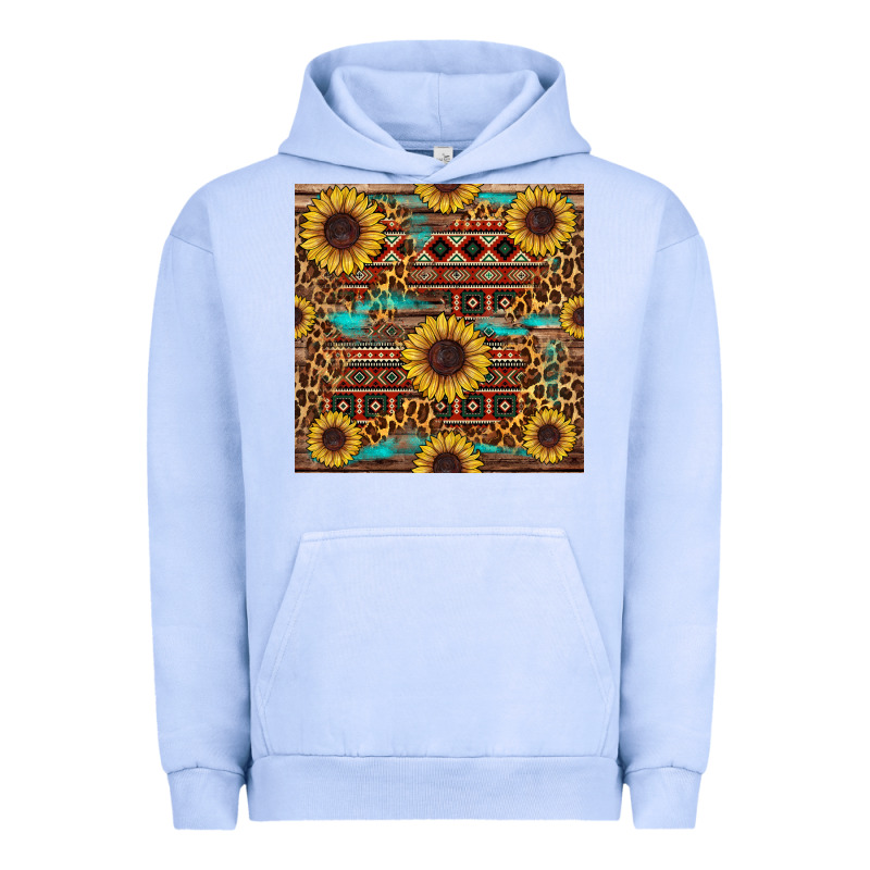 Sunflower And Leopard Seamless Pattern Urban Hoodie by BundleAndBundleShop | Teevron