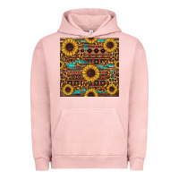 Pigment Salmon sunflower and leopard seamless pattern Urban Hoodie - BundleAndBundleShop