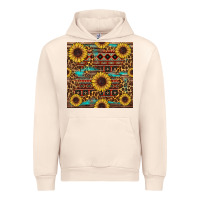 Sandshell sunflower and leopard seamless pattern Urban Hoodie - BundleAndBundleShop