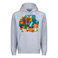 Heather Grey Thanksgiving turkey truck Premium Hoodie - Artiststas